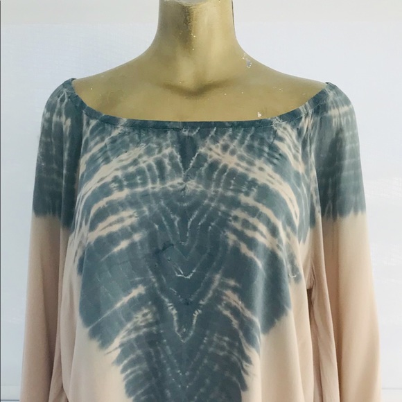 BLU MOON Boho Angel Sleeve CAFTAN Tunic TOP Small - Picture 7 of 16